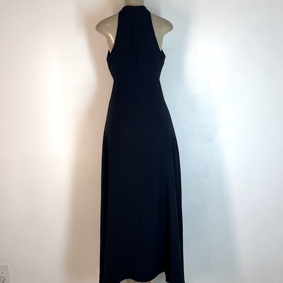 Julie Brown Malin Maxi Dress Bow Tie Black 2 - Picture 4 of 5